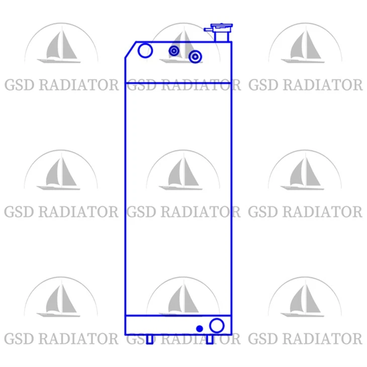 E326D Dno radiatorja za mačka
