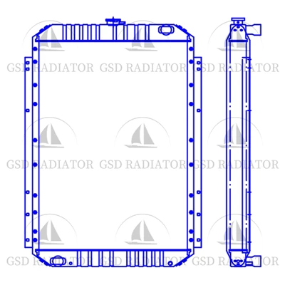 PC 220-7 PC 240-7 PC 230-7 radiator 206-03-71111 206-03-71112 za bajal