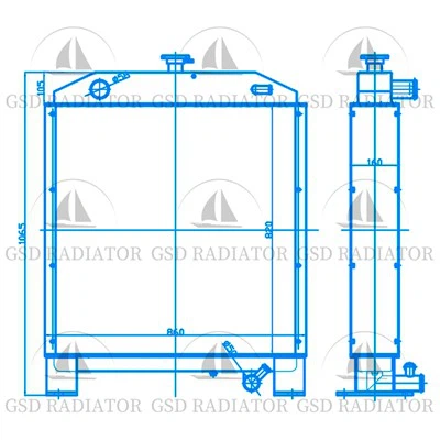 Xugong xcmg tlačniški razpršilec (vrtalna ploščad) radiator